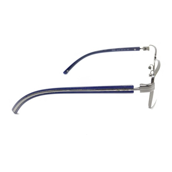 Prada VPR 65L 5AV-1O1 Gunmetal Silver Blue Eyeglasses Frames 55-16 140 Italy - Picture 4 of 12